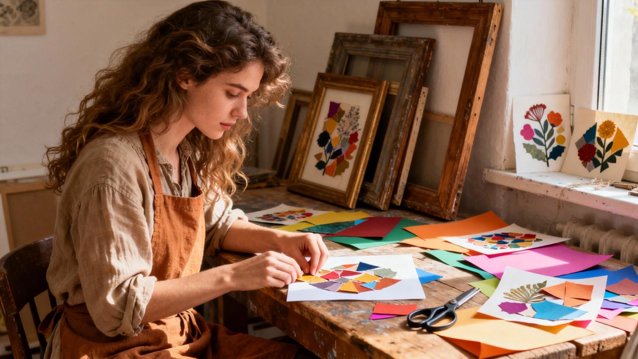 The Harmony Of AI‑Generated Collages And Handmade Creations