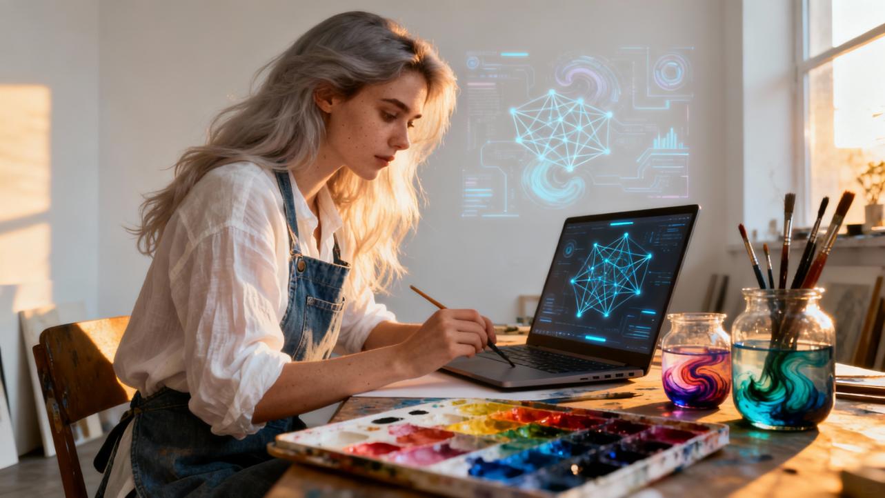 Techniques for Neural Networks to Mimic Watercolor Blending Effects