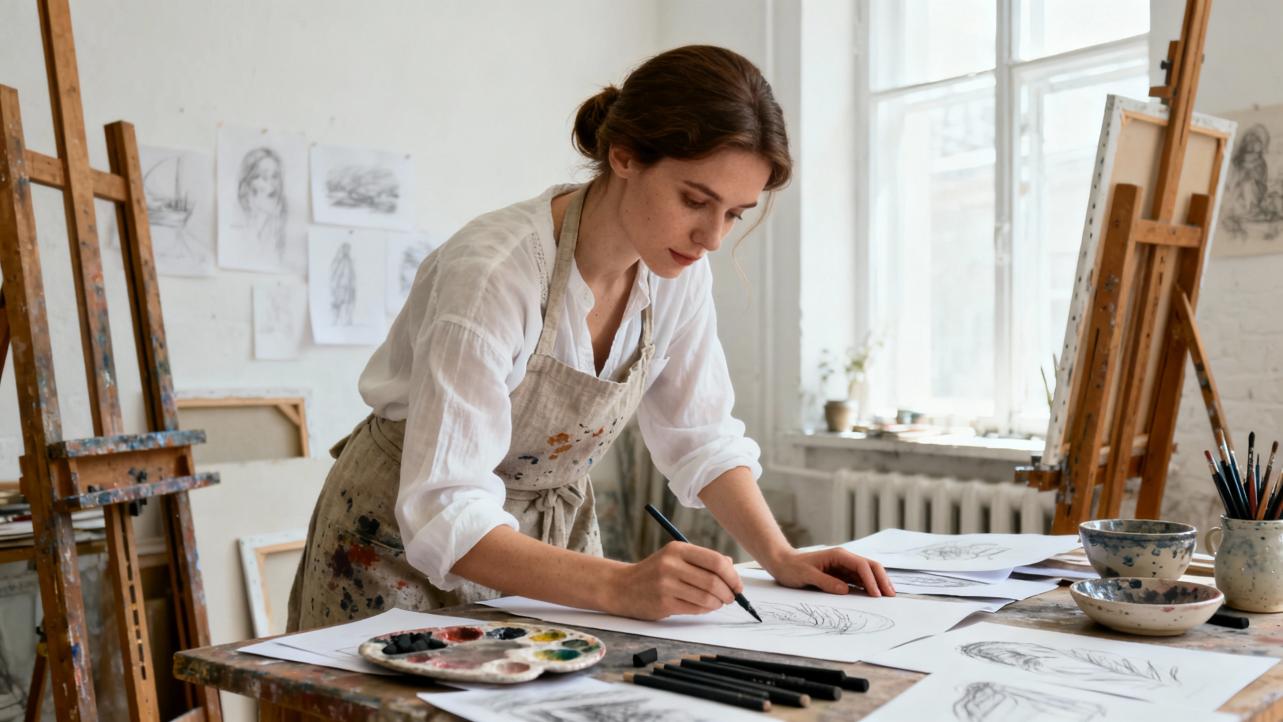 How AI Transforms Doodles into Professional Artwork