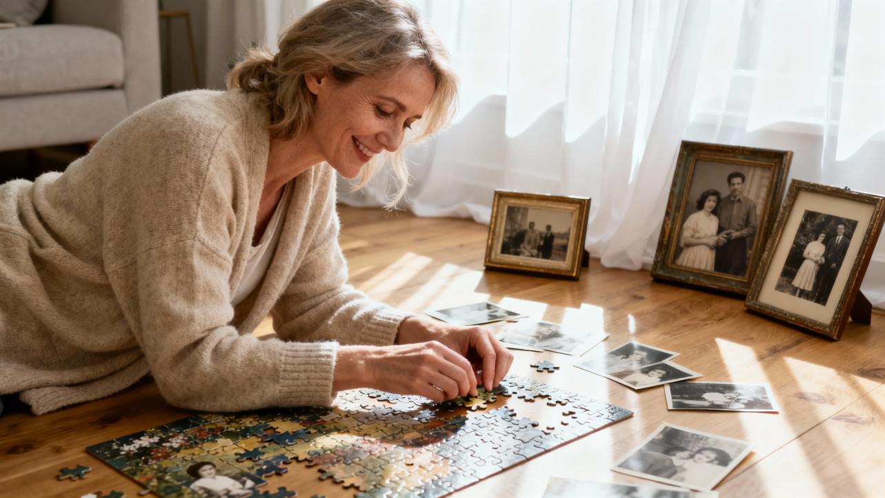 Integrating Multiple Family Photos into Artistic Puzzles Using AI