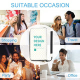 Personalized PU leather long zipper purse for various occasions | MyArtsyGift.com