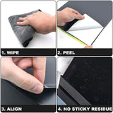 PS5 skin application guide, showing wipe, peel, align, and residue-free application. Easy personalized PS5 stickers.