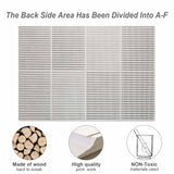 Wooden puzzle back. Features wood, high-quality print & non-toxic materials. Perfect for family fun.