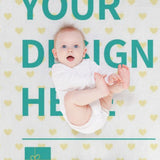 Customizable fleece blanket with baby, soft, warm, and cozy, ideal for personalized gifts from MyArtsyGift