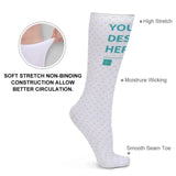 Personalized winter sock, soft, moisture-wicking, and non-binding for comfort