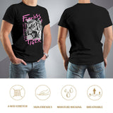 Men's black Fearless Tiger crew neck t-shirt, cotton fabric, breathable & skin-friendly