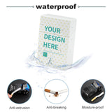 Custom cigarette case with waterproof design, personalized for men and women, featuring plastic construction