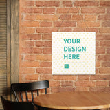 Customizable wood sign with "YOUR DESIGN HERE" text, farmhouse decor, perfect for home kitchen.