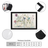 Canvas floral print with black frame. Personalized wall art for home decor, ideal gift
