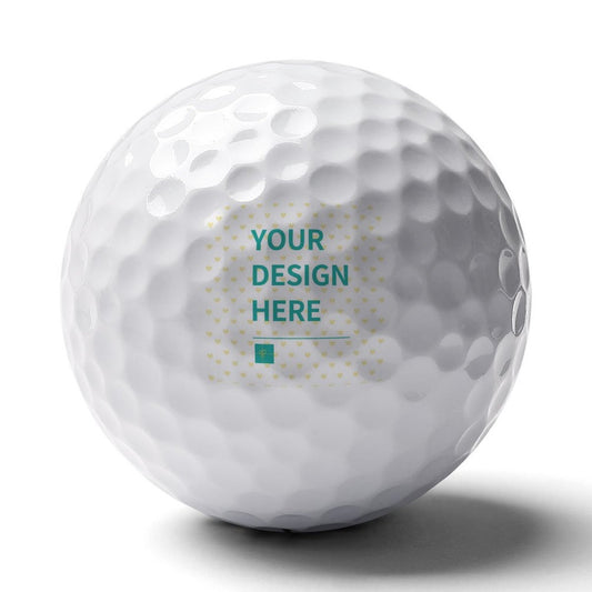 Personalized golf ball with space for custom design, perfect gift for men, boyfriend, husband, grandpa