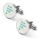 Personalized alloy cufflinks for men with custom design, perfect for wedding gifts or Dad's tuxedo shirts.