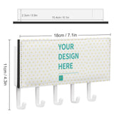 Personalized key holder for wall with PU leather and custom design, perfect for home decor.