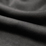 Black polyester fabric detail of custom hoodie, showing texture and material quality. Personalized sweatshirt material.