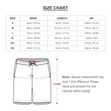 Size chart for men's button down shirt sets, waist, hip, and length measurements, ensure a perfect fit.
