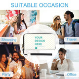 Personalized PU leather long wallet with your design, suitable for travel, office, party, shopping, perfect gift.