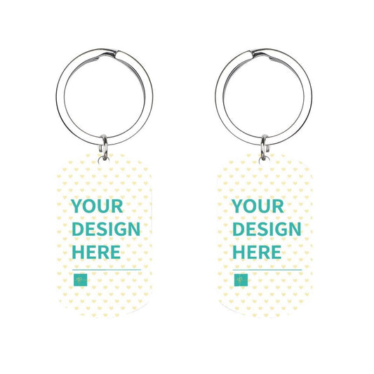 Custom Metal Keychain Customizable Special Text, Date, and Name