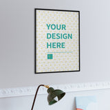 Custom photo puzzle with 'YOUR DESIGN HERE'. Personalized wooden jigsaw puzzle gift for adults and family game nights