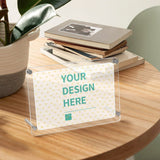 MyArtsyGift - Custom Acrylic Puzzle Photo Frame Customized Jigsaw Puzzles from Picture Personalized Desktop Clear Photo Frame for Family Weddings Lovers Friends Pet Gifts