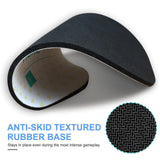 Anti-skid textured rubber base mouse mat for office or gaming, non-slip design, waterproof and durable