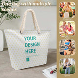 Tote Bag Large Handles Beach Bag with Zipper for Shopping Groceries Travel Outdoors Swim Pool Bag