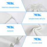 MyArtsyGift - Custom Cotton Drawstring Storage Bag Double for Women