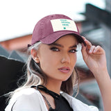 Burgundy custom baseball cap with 'YOUR DESIGN HERE' design, denim material, for men and women, personalized gifts.