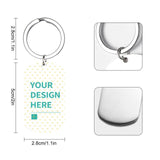 Custom Metal Keychain Customizable Special Text, Date, and Name