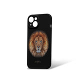 iPhone 15 case with Ben Heine African lion art, slim, shockproof design