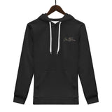 Black Mens Hoodie with Ben Heine signature, comfy polyester sweatshirt