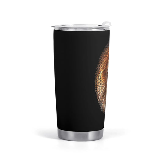 Stainless steel car cup with personalized design. Durable, great for travel or daily use. Ideal gift.