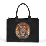 Ben Heine lion art tote bag. Premium canvas shopping bag for women and moms.