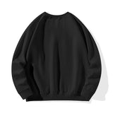 Black cotton sweatshirt, unisex hoodie for adults, featuring a soft, breathable fleece fabric. Perfect for everyday wear.