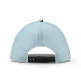 Light blue baseball cap, adjustable cotton hat, structured unisex design. Ideal for daily wear and outdoor activities.