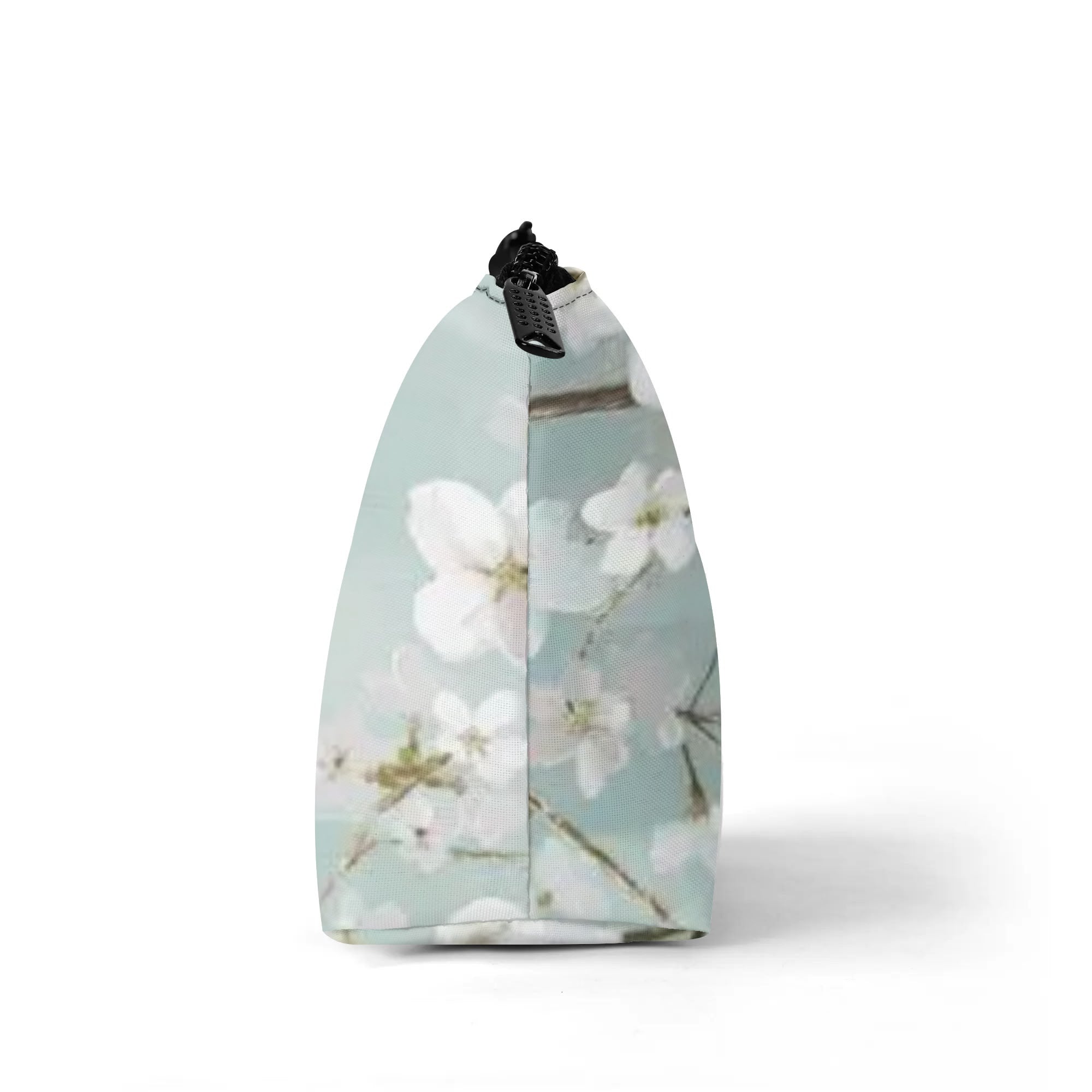 Girls Floral Wristlet Bag 300D Polyester, Zipper Closure, Makeup Travel Cosmetic Bag