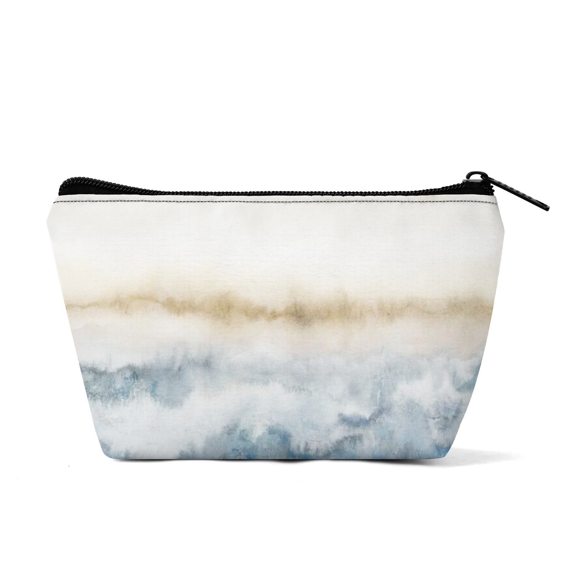 Girls' 300D Zipper Wristlet Bag with watercolor design, durable polyester makeup bag