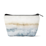 Girls' 300D Zipper Wristlet Bag with watercolor design, durable polyester makeup bag