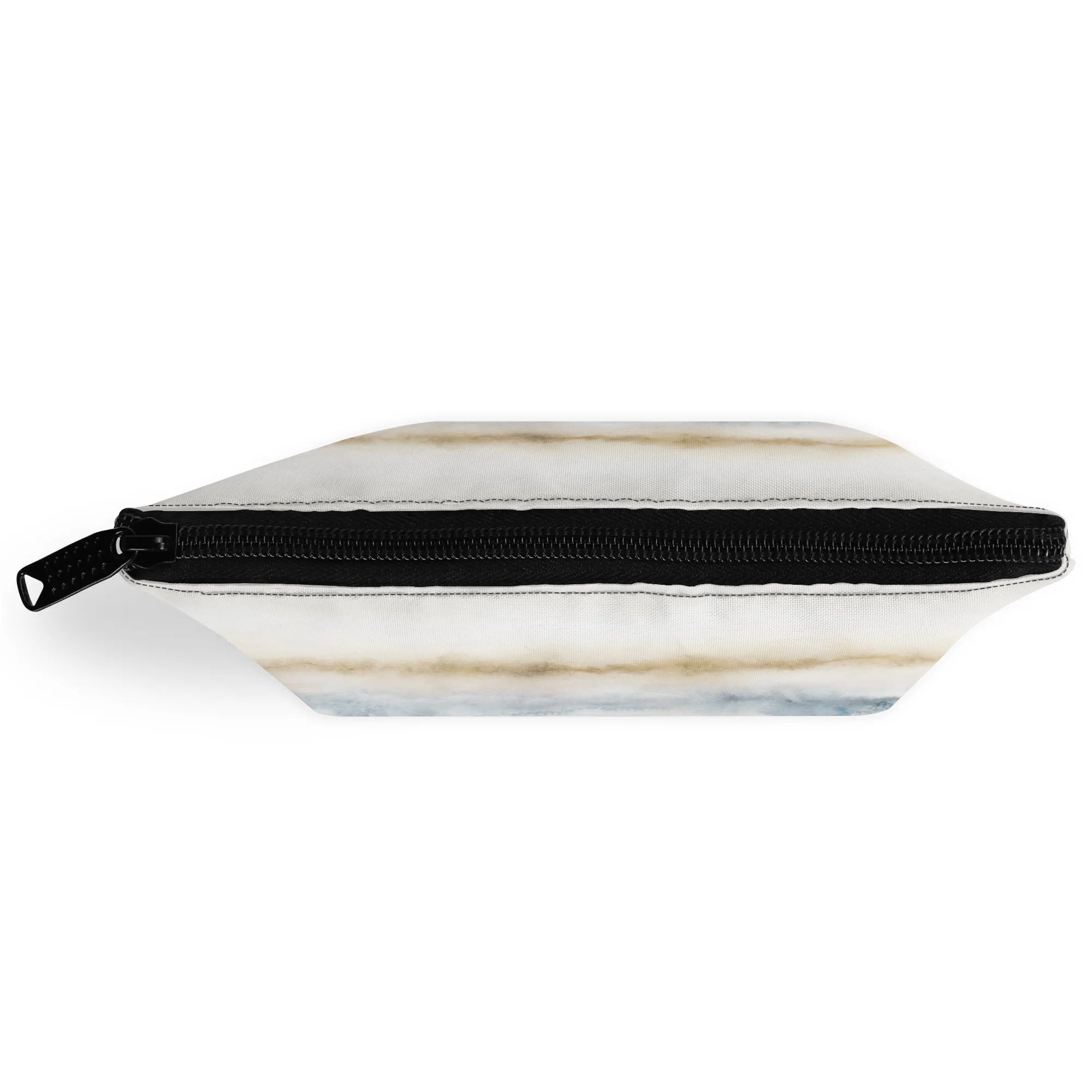 300D Polyester Girls' Wristlet Bag with abstract watercolor design, black zipper.