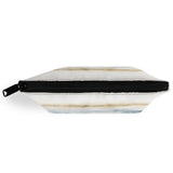 300D Polyester Girls' Wristlet Bag with abstract watercolor design, black zipper.