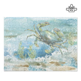 Crab wooden puzzle with 500 pieces, perfect family game for adults and children to enjoy and relax.