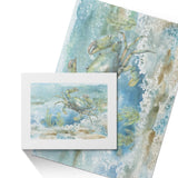 500 piece Crab wooden puzzle with watercolor crab design. Perfect gift for family game night.