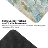 Crab mouse mat: watercolor crab design, High Speed Tracking, stable, non-slip rubber base for office and laptop.