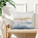 Double-sided print pillow cover with watercolor design, decorative throw pillow cover for sofa and bed