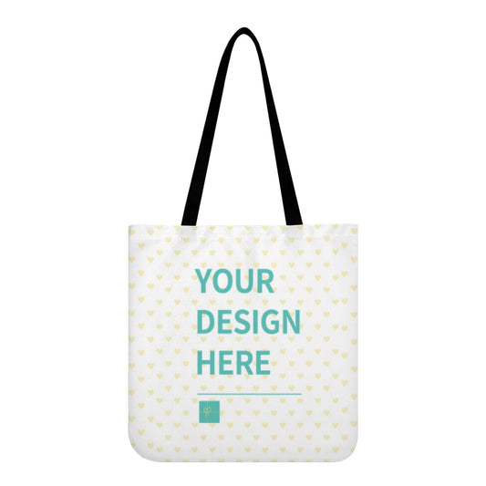 Personalized canvas tote bag for women, customizable with design and text, perfect as a shopping or beach bag.