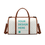 Personalized Foldable Travel Duffel Bag with custom design, perfect gift.