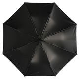 Black 3-Fold Auto Umbrella, Waterproof Vinyl Cloth, UV Protection, Durable Gift