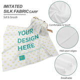 MyArtsyGift - Custom Scarves for Women Personalized Kerchief Head Scarf Add Your Photo