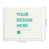 Customizable paint by number canvas with "Your Design Here" text, DIY art gift