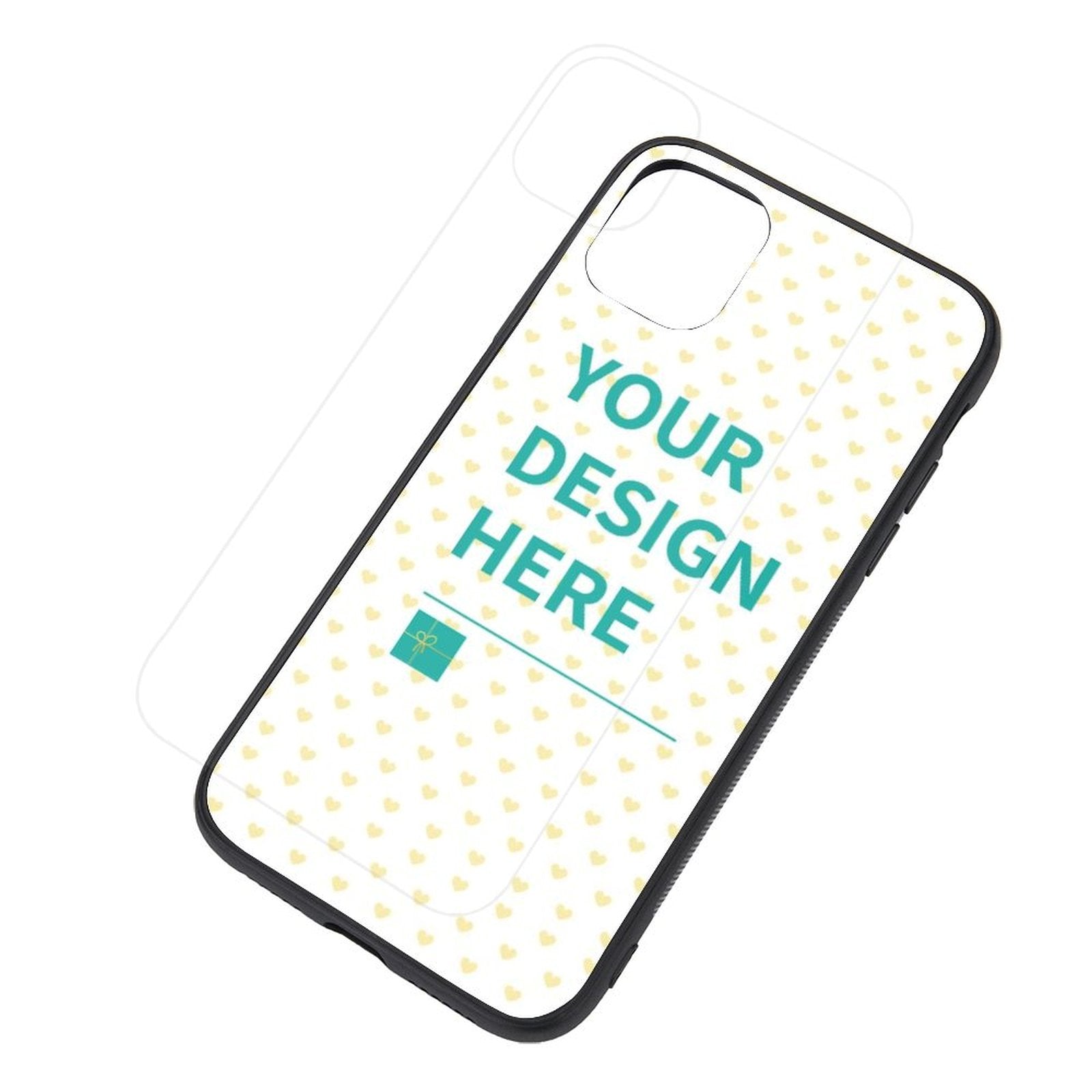 Custom iPhone 11 Pro case with YOUR DESIGN HERE. Personalized anti-scratch phone case.