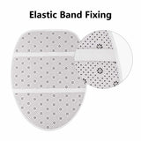 Elastic Band Fixing on Non-slip Bathroom Rug - Toilet Set