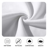 White cotton sweatshirt fabric, Keep Warm, No Pilling, Comfortable, and Smooth, soft and breathable.